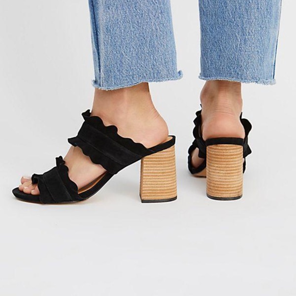 FREE PEOPLE ROSIE RUFFLE HEEL - Picture 4 of 4